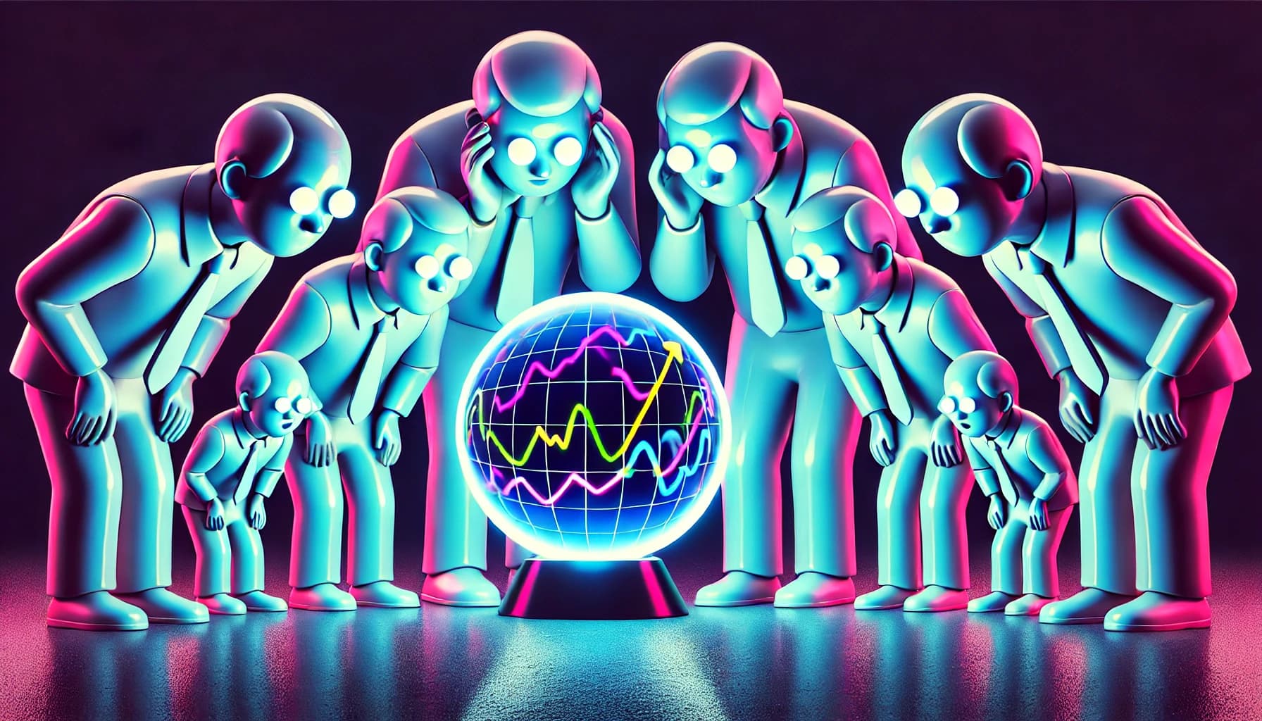 investors staring into a crystal ball