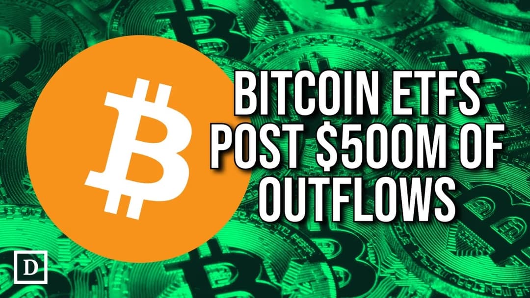 💸 Bitcoin ETFs Lose $500M in 3 Days - Is investor Sentiment Crumbling?