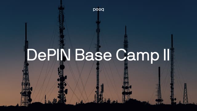 peaq Teams up with Outlier Ventures and 1kx for DePIN Base Camp II
