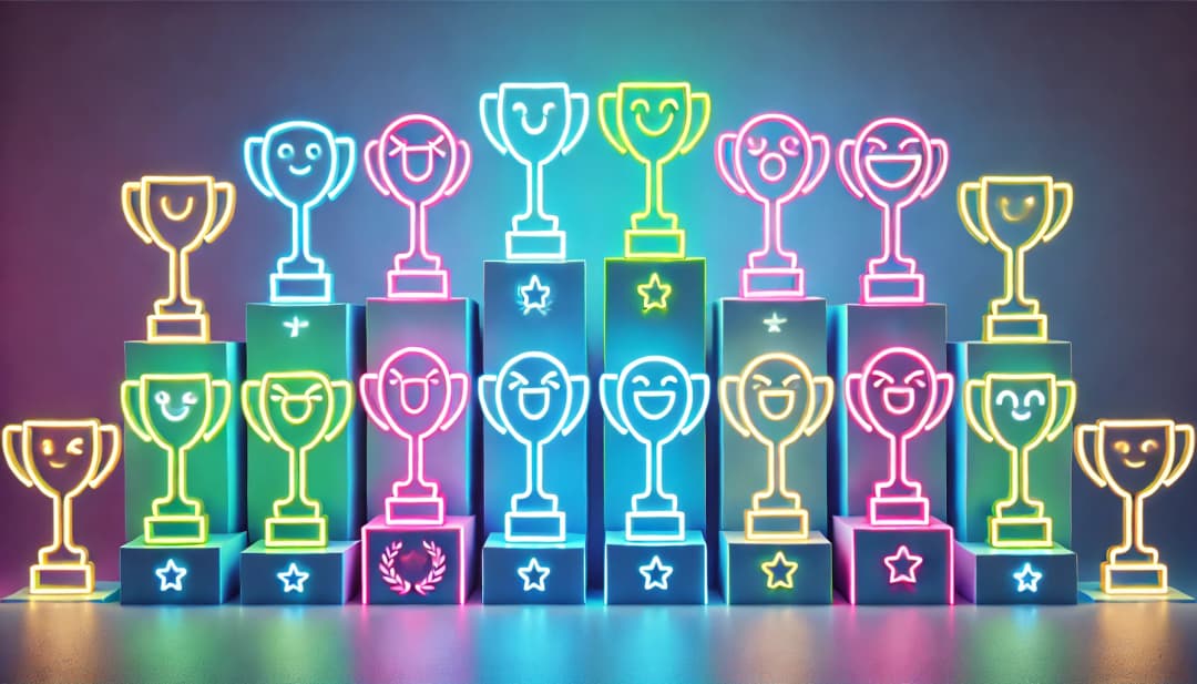 smiling trophies