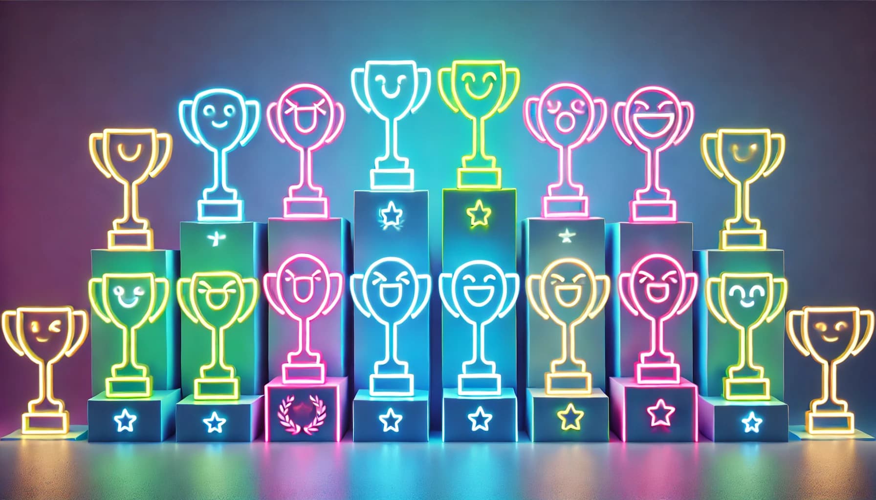 smiling trophies