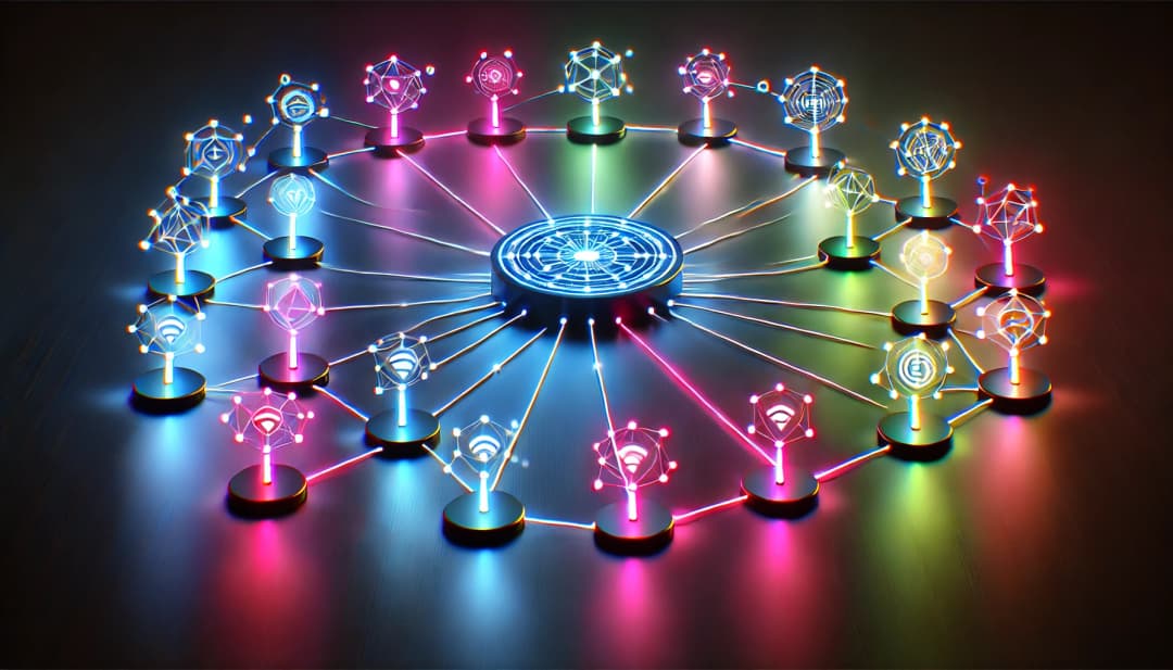 hub connecting independent networks