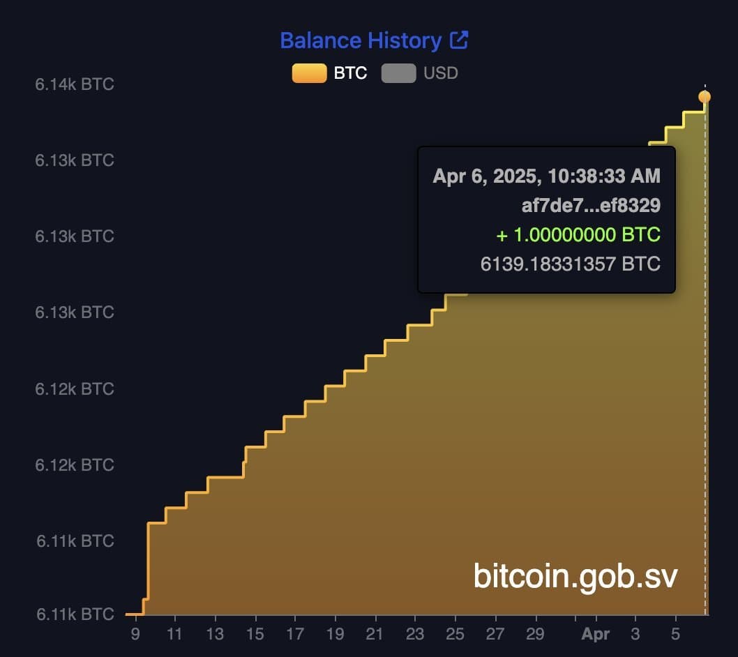 El Salvador Continues Bitcoin Accumulation Amid Market Dips, Buys More Bitcoin for Reserves
