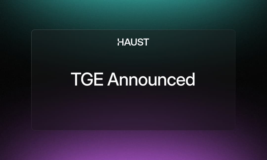 Haust Mainnet, Wallet, and Bridge Launch to Complete Phase 1 of Roadmap