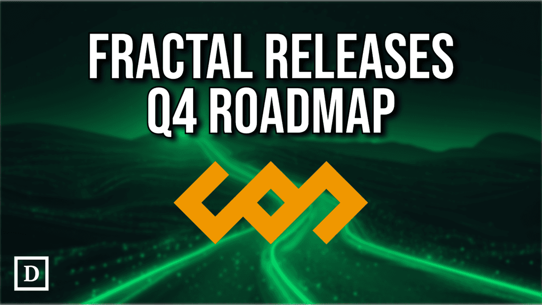 fractal logo on a road background