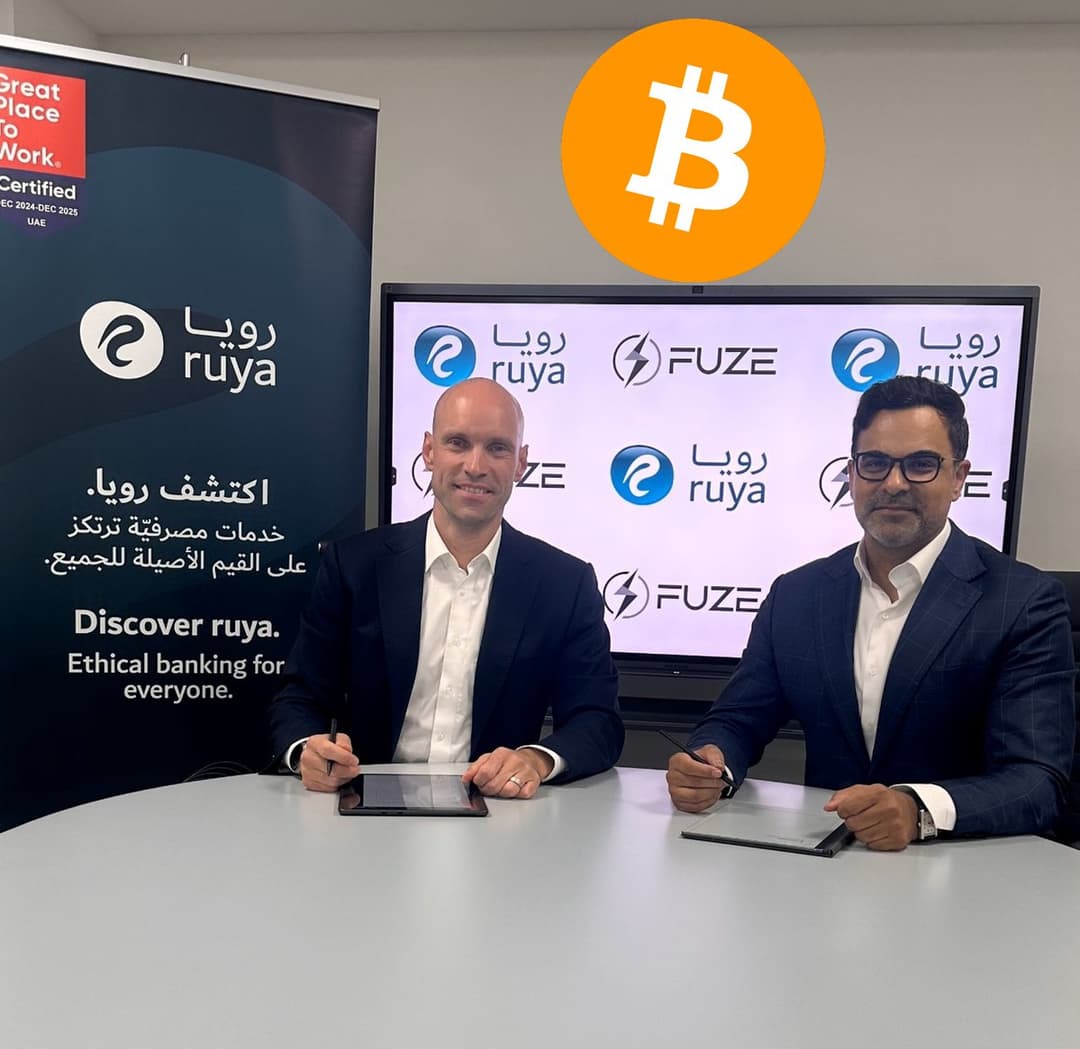 UAE Digital Bank Ruya Becomes First Shariah-Compliant Islamic Bank to Enable Bitcoin Purchases with Licensed Partner Fuze