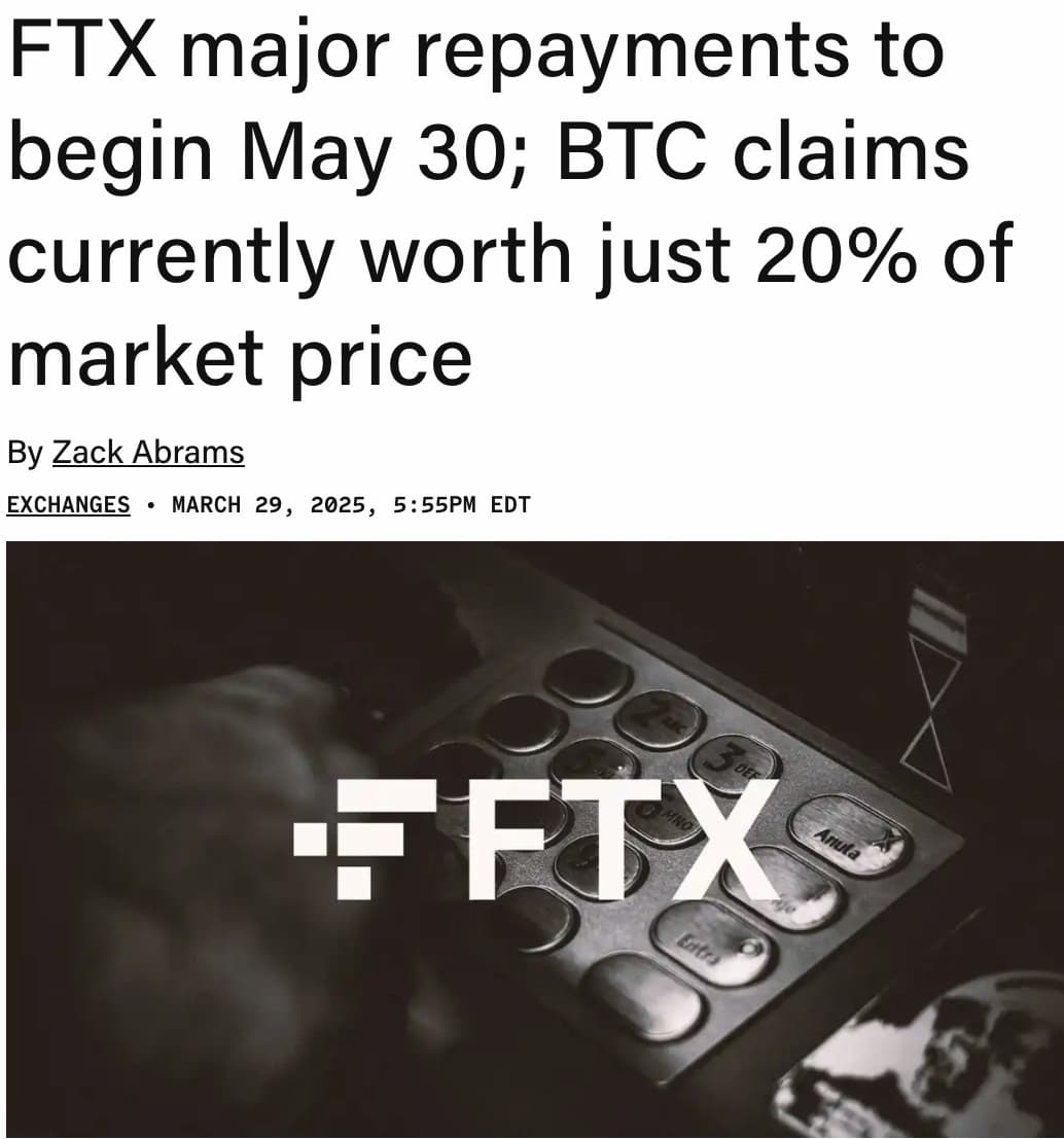 FTX to Begin Creditor Repayments of $11.4 Billion on May 30 After 27-Month Battle, 98% of Small Claims Paid
