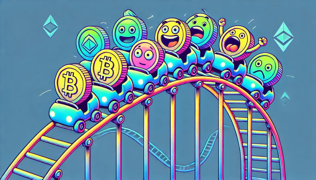 bitcoin on a rollercoaster