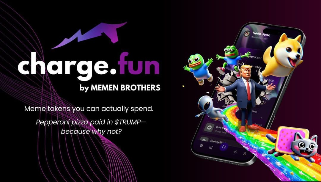 CHARGE.FUN LETS YOU SPEND MEMECOINS LIKE CASH IN THE REAL WORLD