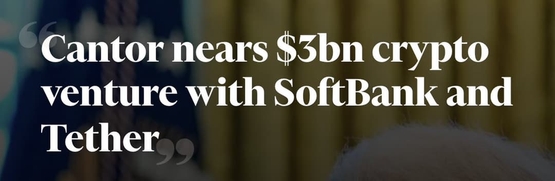 Cantor Fitzgerald's Brandon Lutnick Nears $3 Billion Bitcoin Venture with SoftBank, Tether, and Bitfinex via 21 Capital
