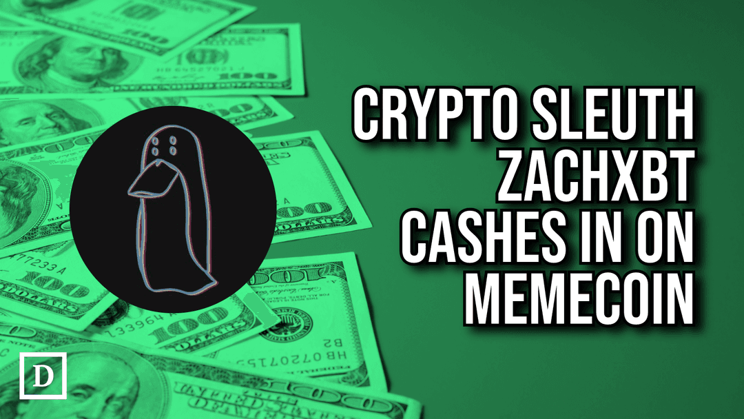 Crypto Sleuth ZachXBT Cashes Out $4M from Memecoin