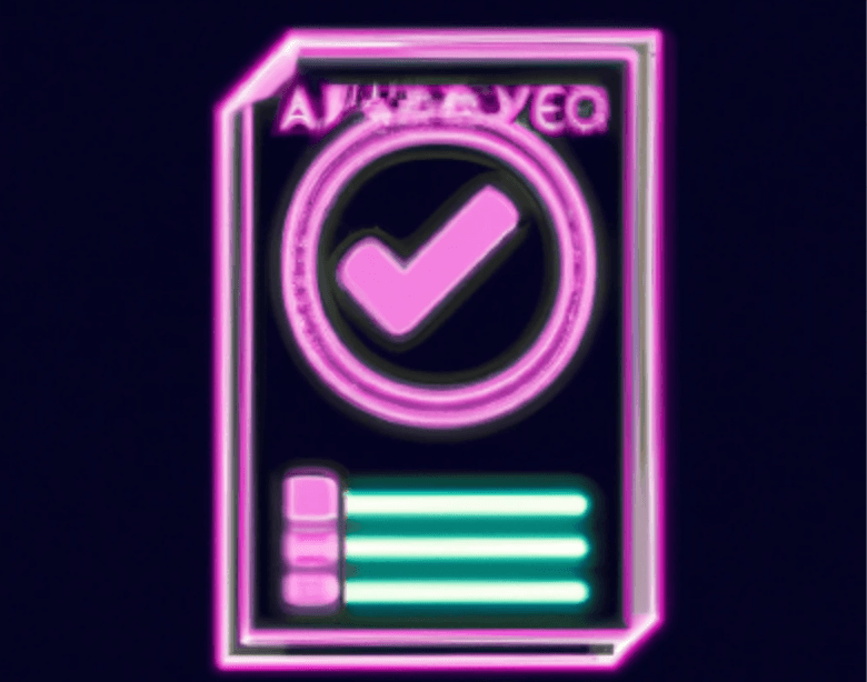 A document with a stamp of approval