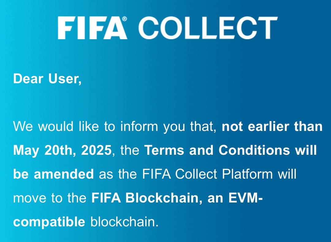 FIFA Announces Launch of EVM-Compatible Blockchain and Migration of FIFA Collect Platform