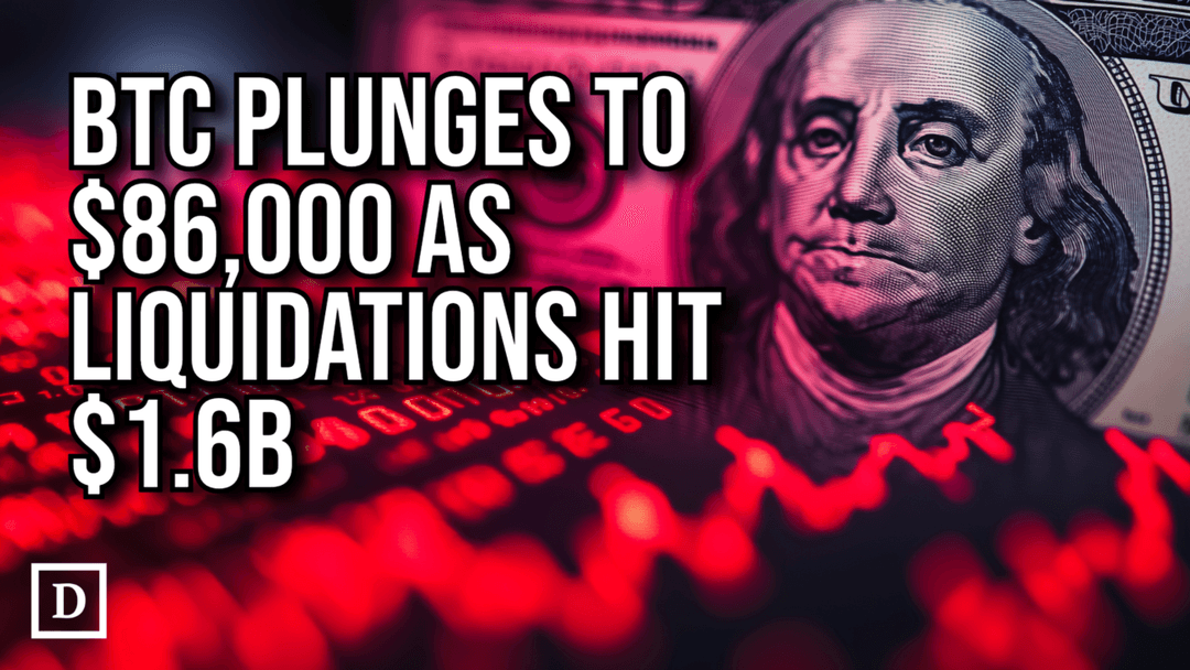 📉Bitcoin Crashes to $86,000 As Crypto Selloff Deepens