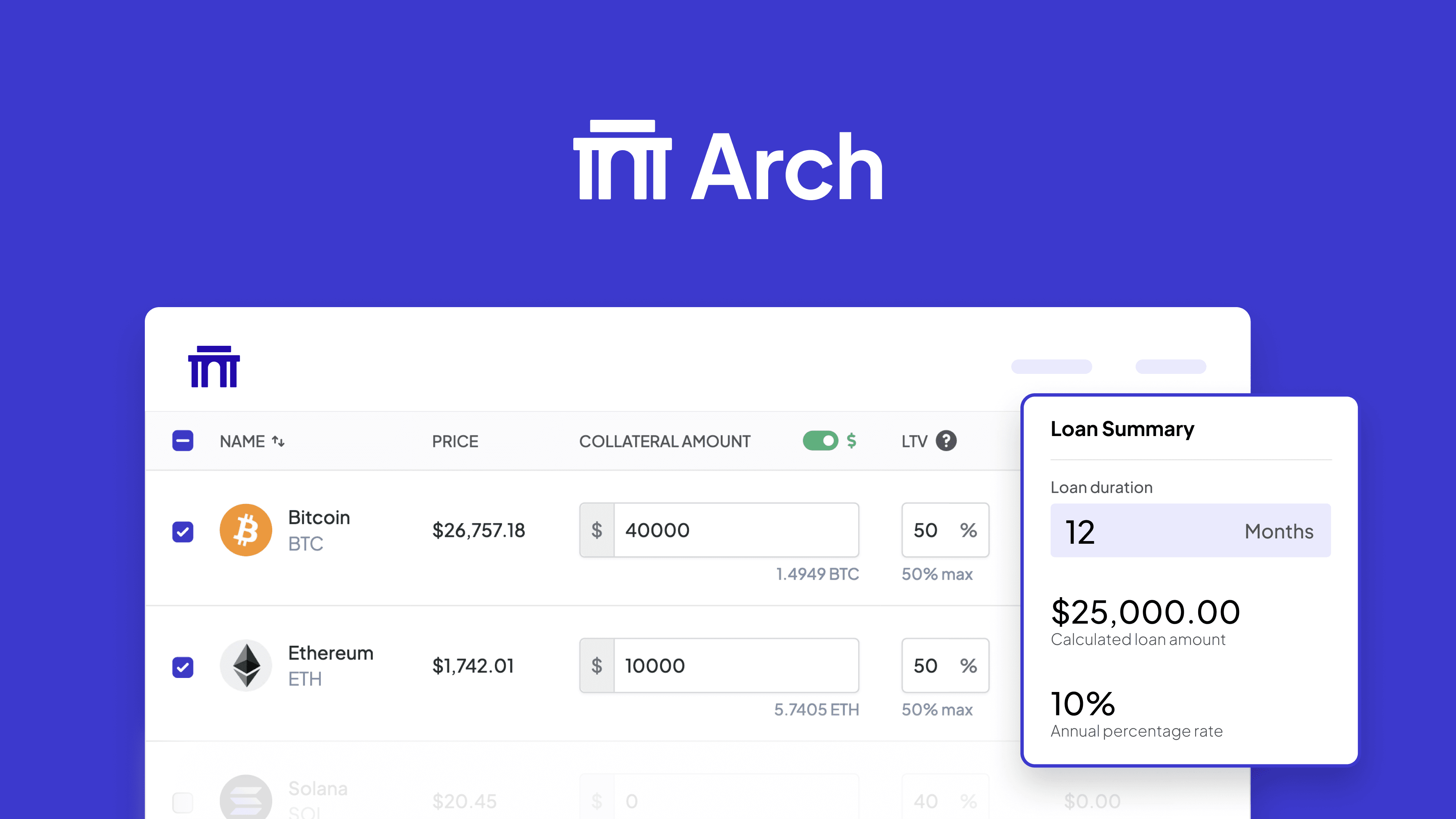 Arch Lending: Secure loans against alternative assets starting with crypto [Sponsored]