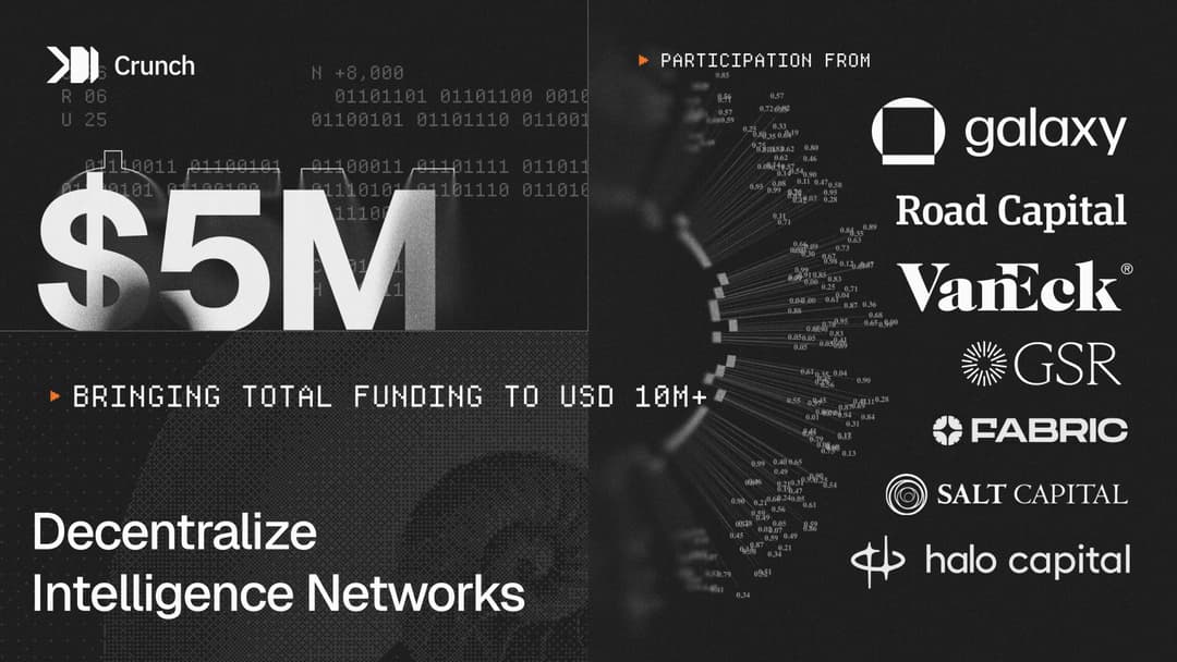Crunch Lab Raises $5M to Build the Intelligence Layer for Decentralized AI