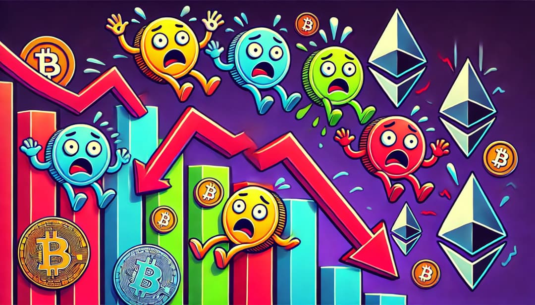 coins with concerned faces