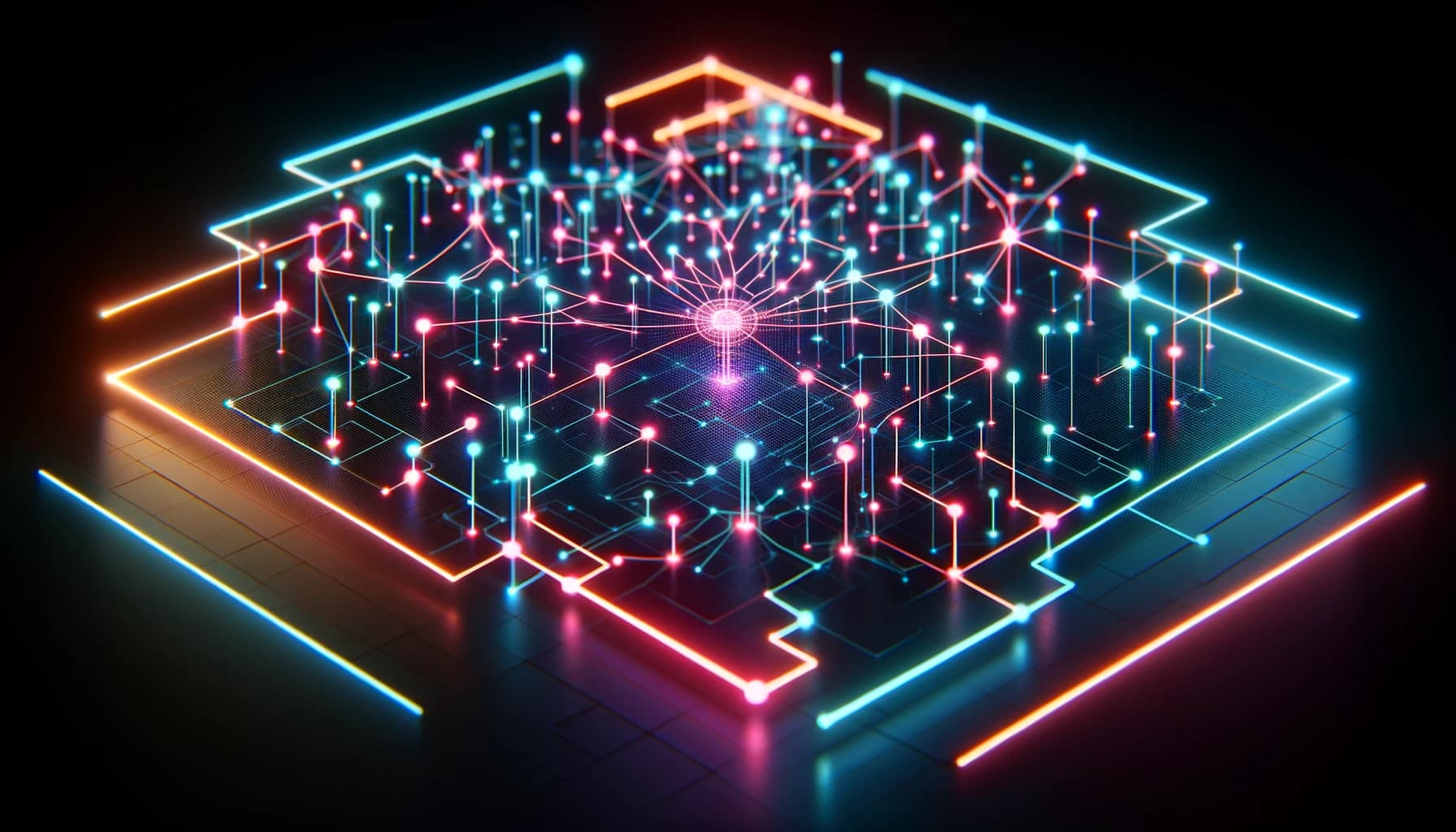 image of a decentralized ai network