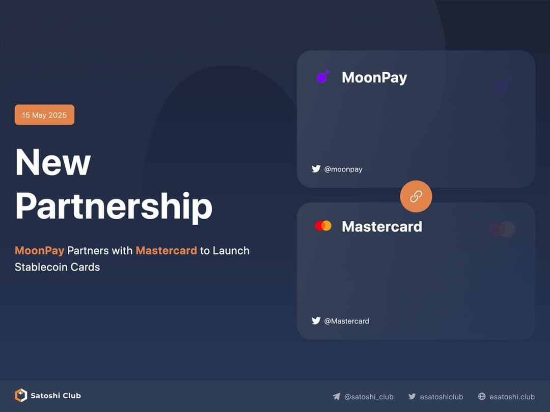 Mastercard and MoonPay Enable Bitcoin and USDC & USDT Payments for 1.54 Billion Users at 150 Million Merchants