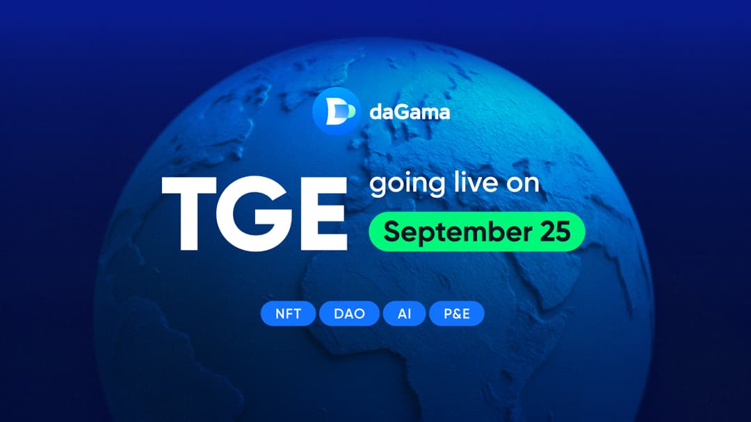 daGama to Launch $DGMA Token on September 25