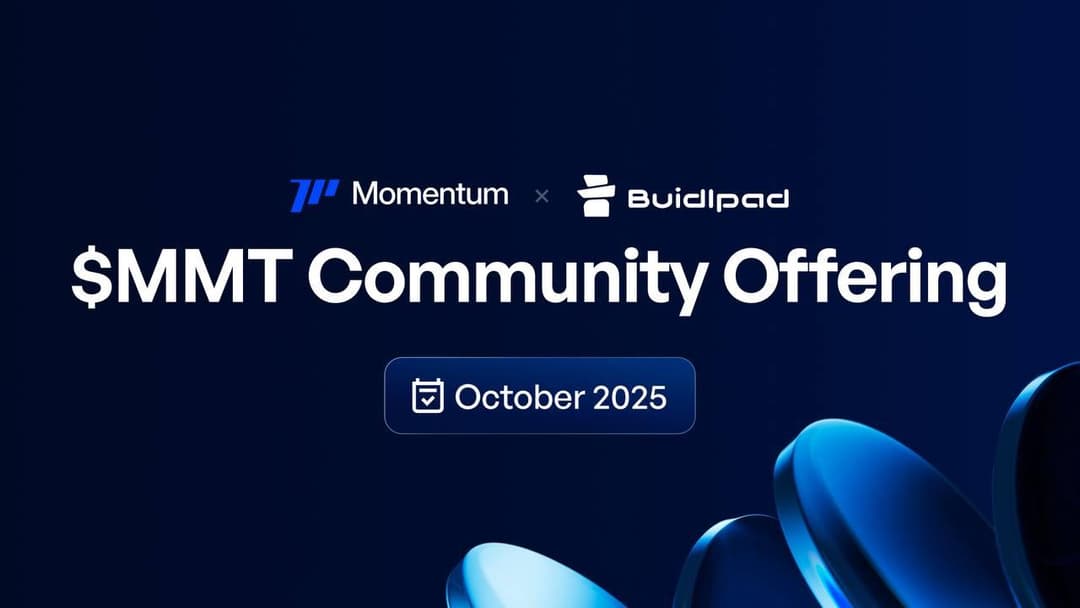 Momentum Ignites the Next Wave of DeFi on Sui — $MMT Community Offering Goes Live on Buidlpad