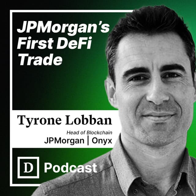 🎙️ Onyx's Tyrone Lobban Takes Us Behind the Scenes of JP Morgan's First DeFi Trade