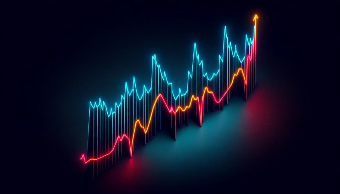 zigzagging line graph with sharp peaks and troughs