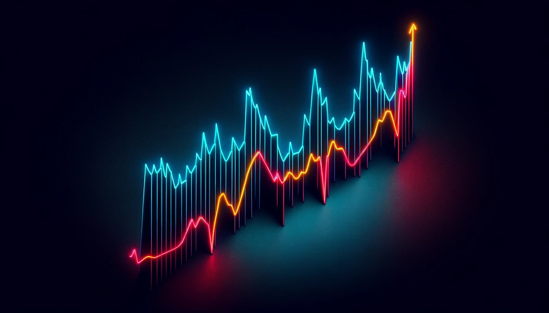 zigzagging line graph with sharp peaks and troughs