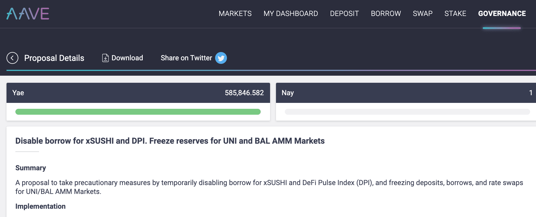 Aave Set to Disable Borrowing on xSushi and DPI Citing Potential Exploit