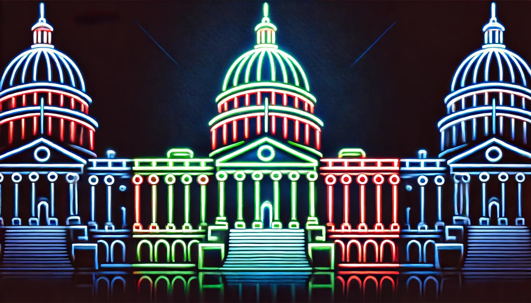stylized representation of the US Capitol building