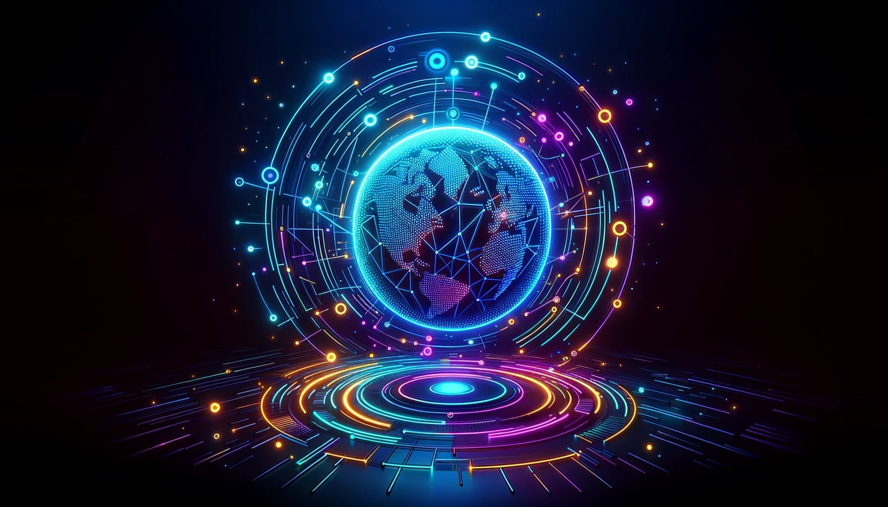 image of a digital globe