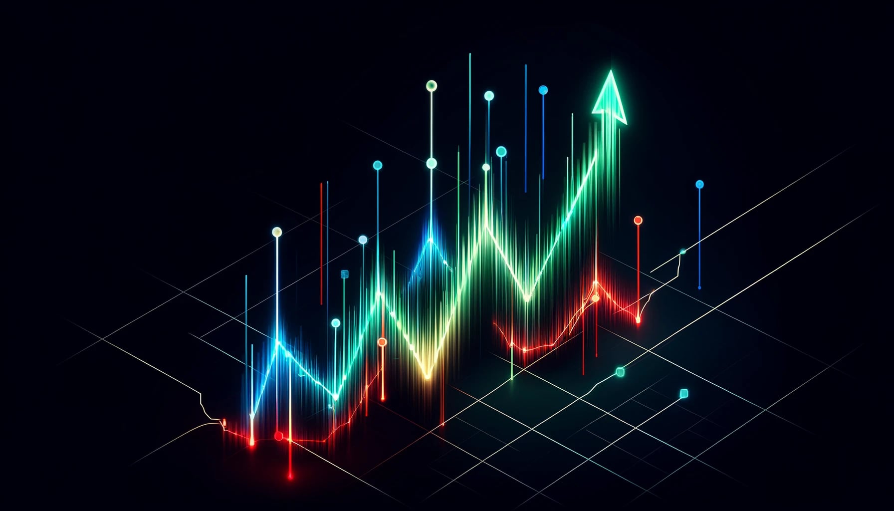 price chart where one line goes up while others go down