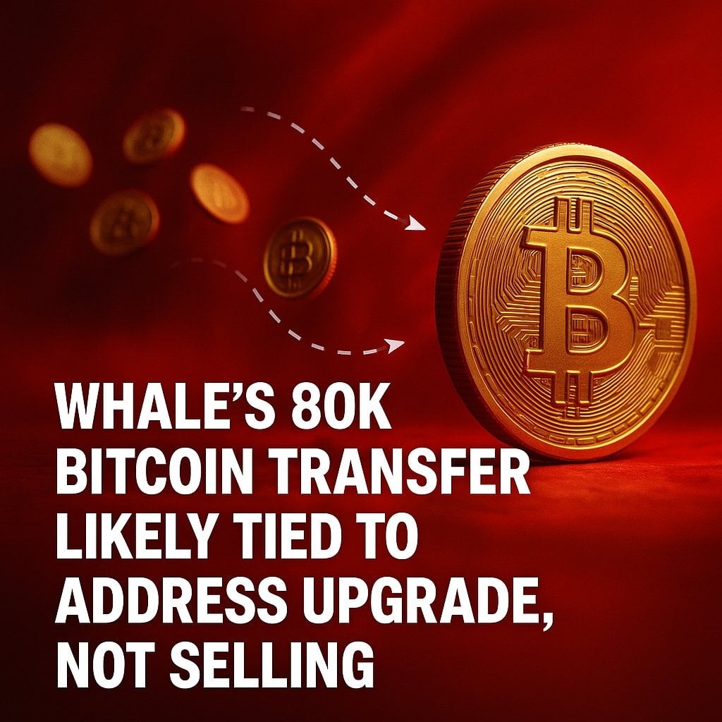 Arkham Says 80,000-Bitcoin Whale Transfer Linked to Address Upgrade