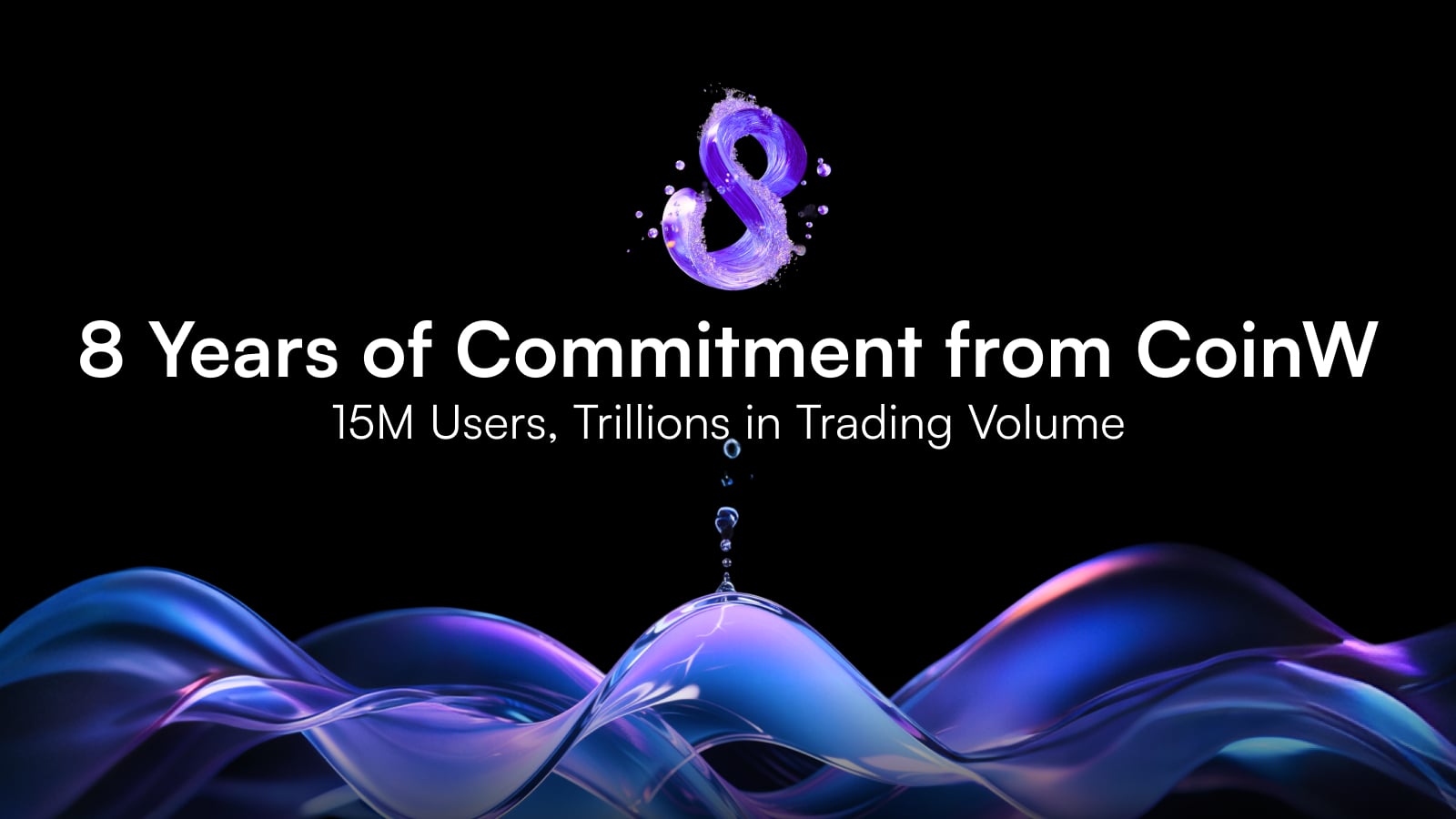 CoinW Celebrates 8 Years of Commitment with 15M Users and Trillions in Trading Volume