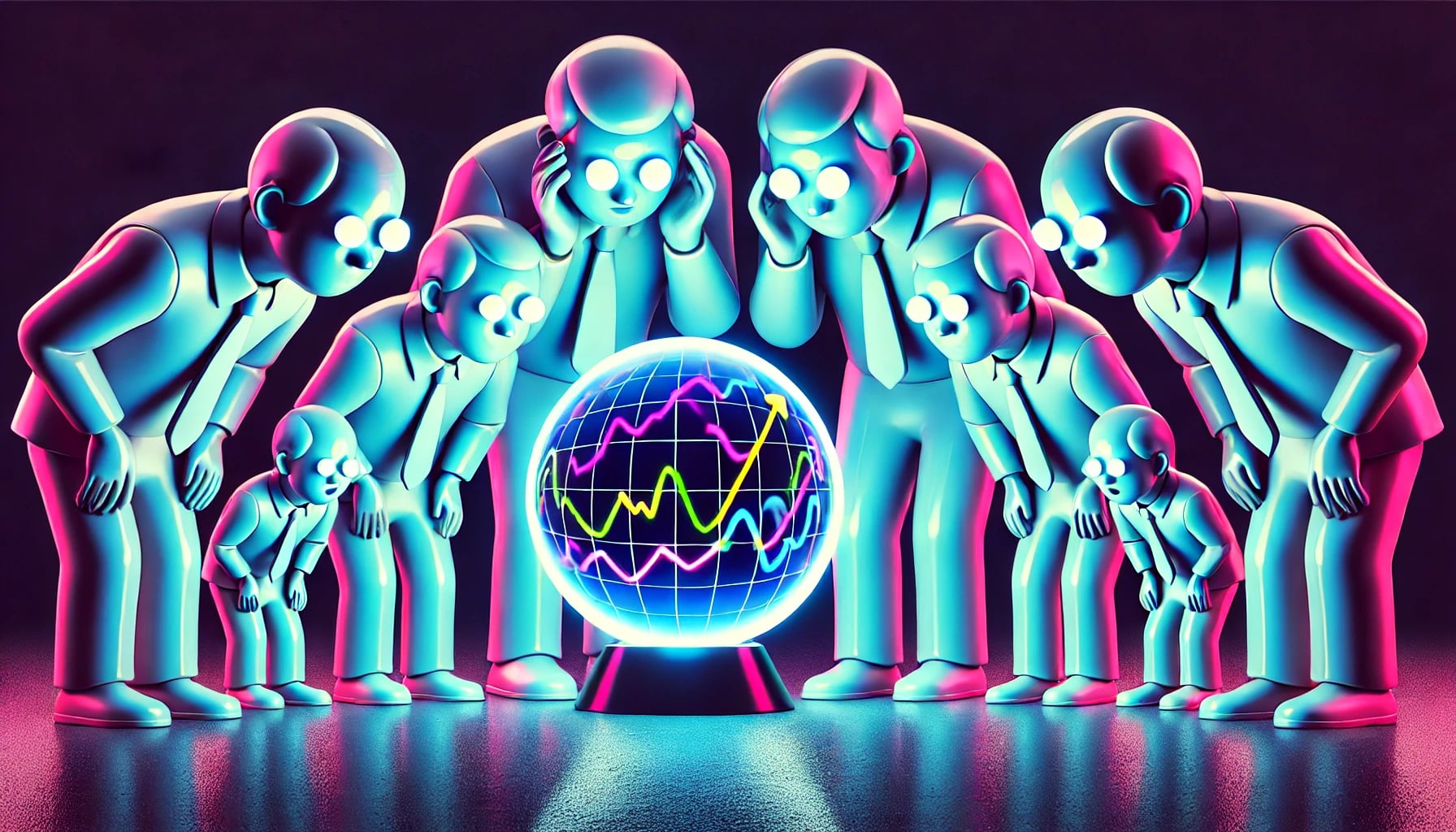 investors staring into a crystal ball