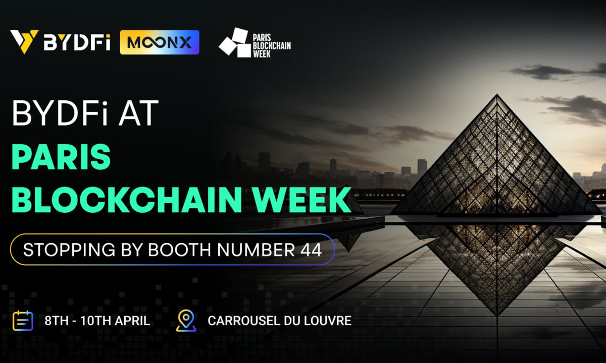 BYDFi’s 5th Anniversary Launches MoonX at Paris Blockchain Week 2025, Sparking the Web3 Era
