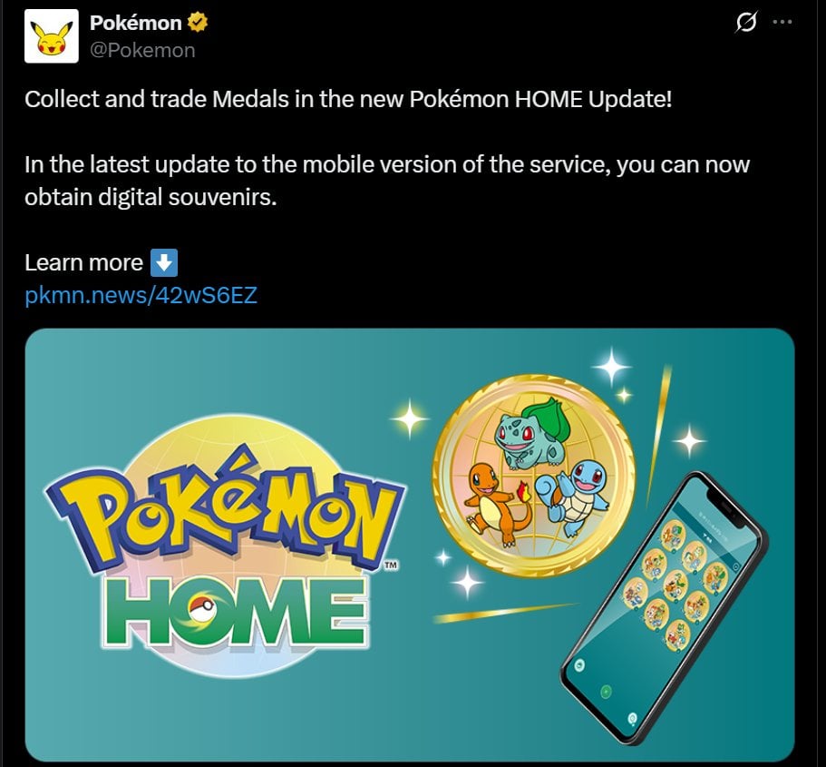 Pokemon Launches 'Digital Souvenirs' NFTs on Sui Blockchain via Pokemon HOME