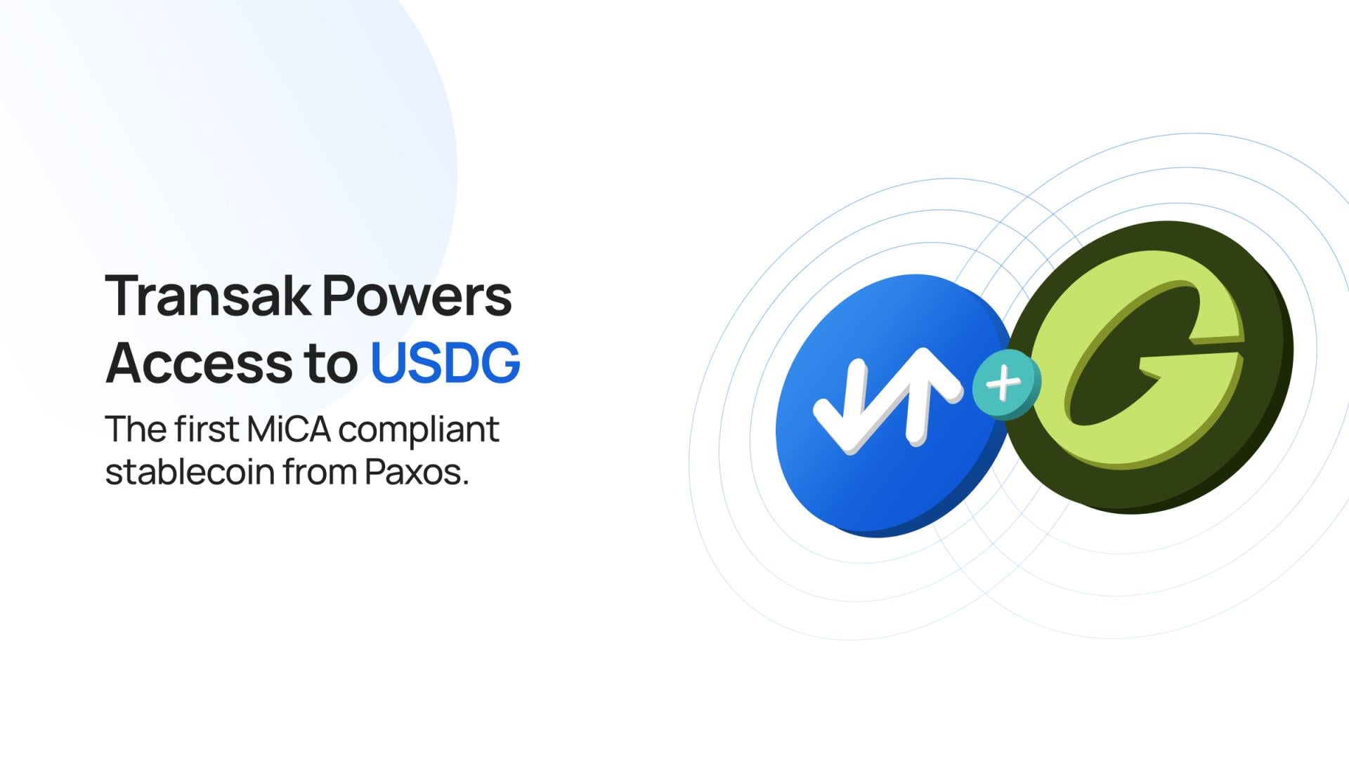 Transak Powers Access to USDG, the First MiCA-Compliant Stablecoin from Paxos