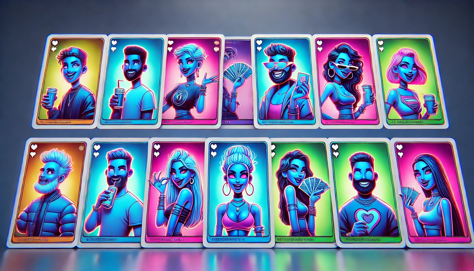 trading cards featuring influencers
