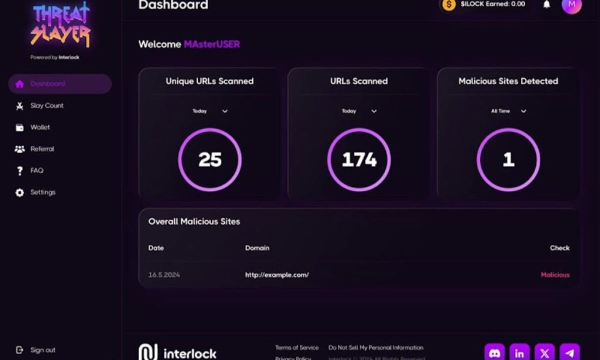 Interlock Launches ThreatSlayer Web3 Security Extension and Incentivized Crowdsourced Internet Security Community