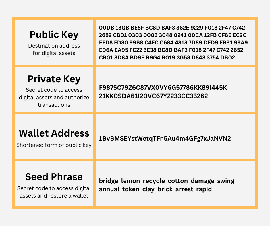 wallet information