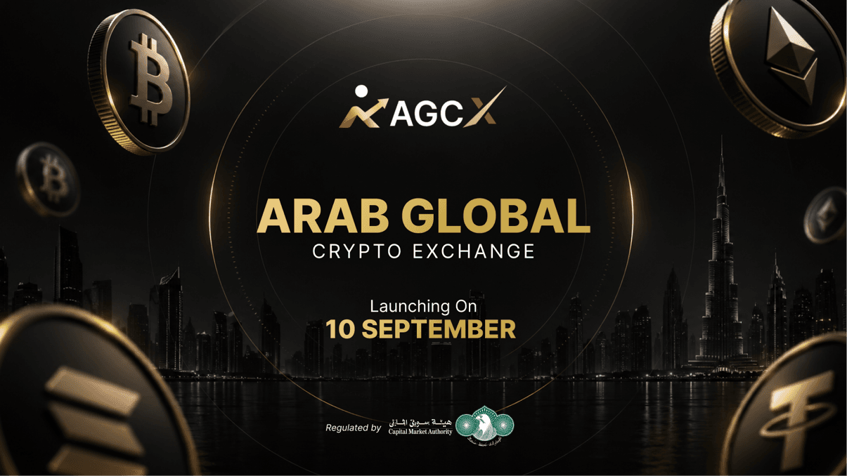 Arab Global Crypto Exchange (AGCX) to Launch on September 10 with AED Support and Zero Platform Fees on Crypto Transfers