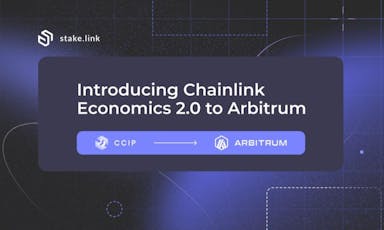 Stake.link Goes Cross-Chain, Enabling LINK Staking On Arbitrum For The First Time