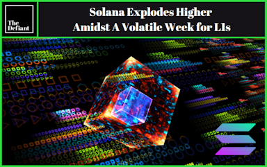Solana Gains Most Among Layer 1s in Volatile Week