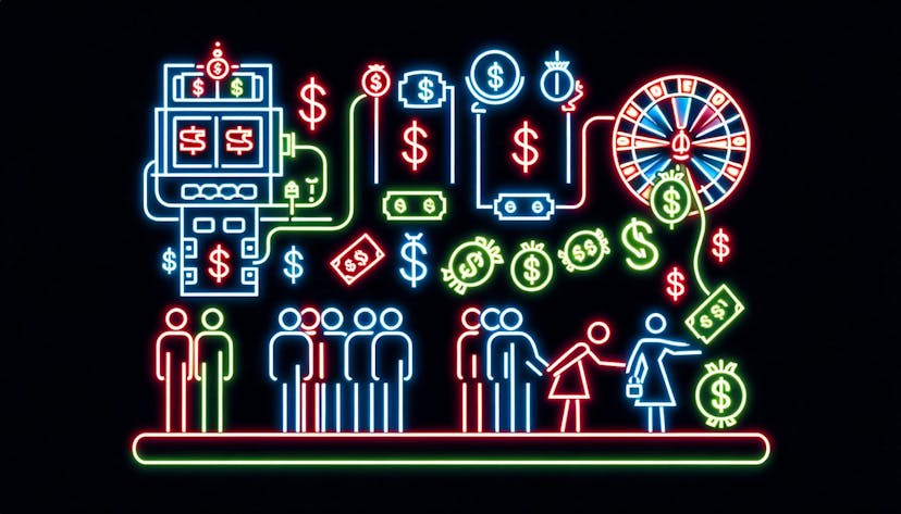 image depicting a casino stealing people's money