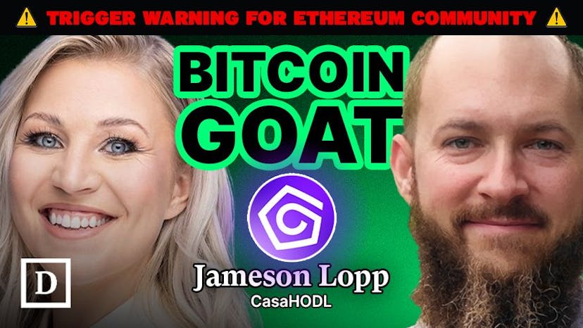Deep Dive into Bitcoin with GOAT Jameson Lopp (TRIGGER WARNING FOR ETHEREUM COMMUNITY)