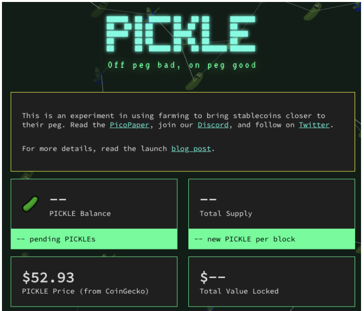 Pickle Finance Sounds Like a Joke But it Wants to Bring Stability to DeFi