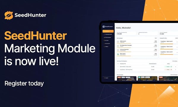 SeedHunter Marketing Module is live - Web3 Influencer Campaigns with payment in Stable Coins