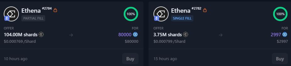 Ethena OTC Trades