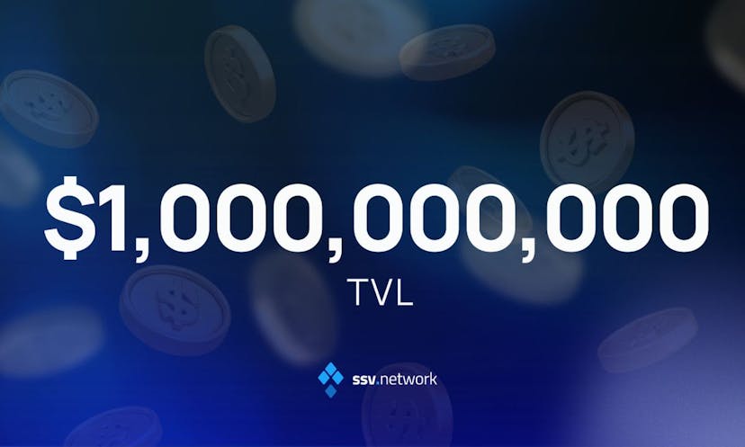 SSV.Network Reaches $1Billion TVL in Staked ETH